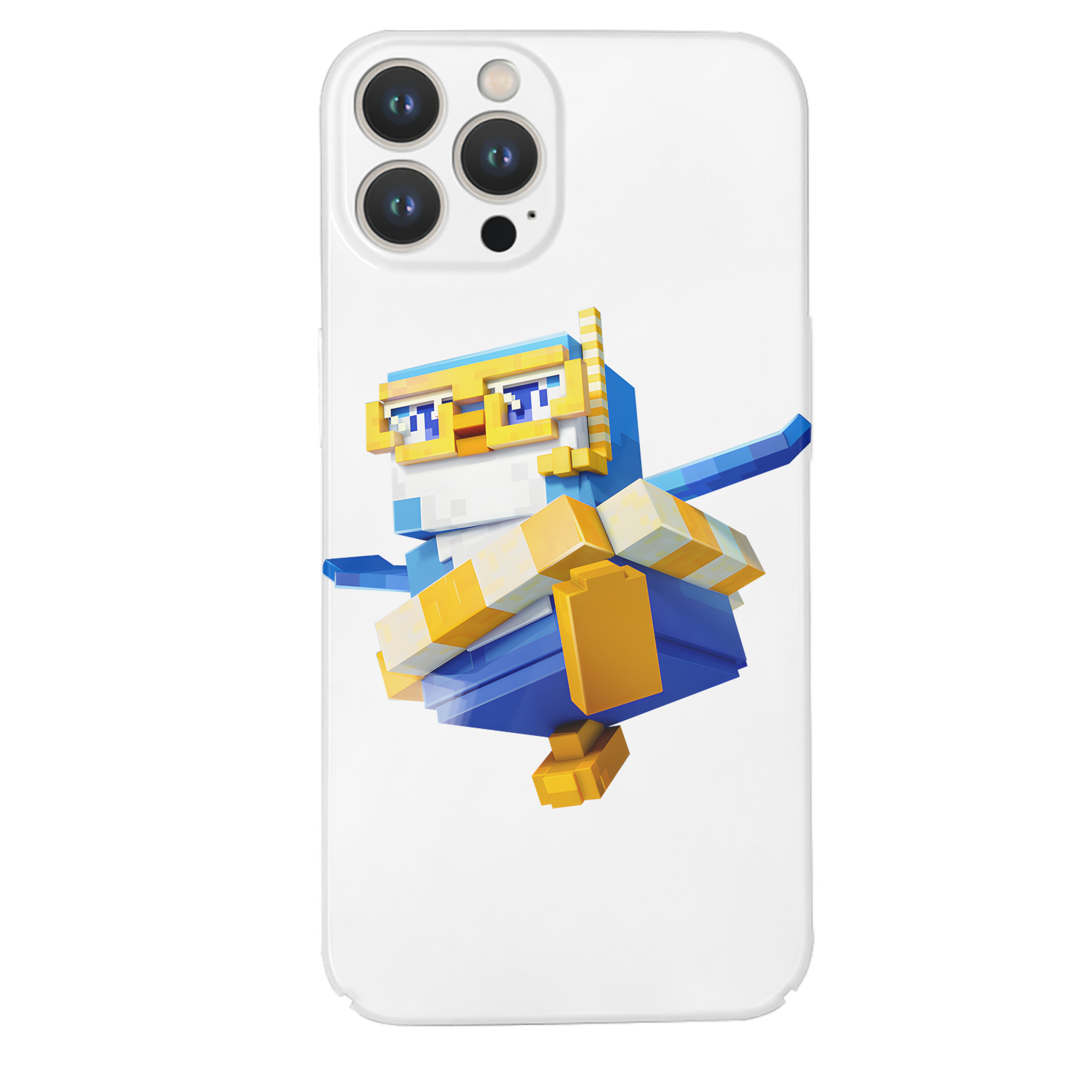 （画像用） マインクラフト ブロックの世界 Minecraft MC Block world 【iPhone 14シリーズ対応】ハードケース